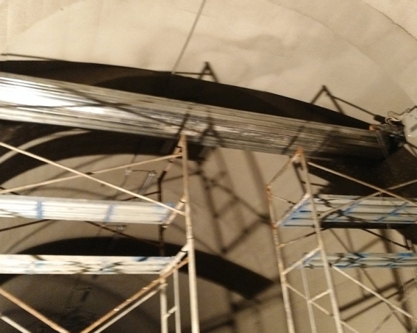 靜興高速隧道防火門、防火卷簾施工現(xiàn)場